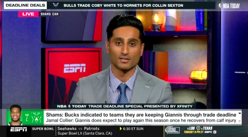 Shams:雄鹿曾就字母交易索要无法拒绝的方案 疑似指4-6个首轮签