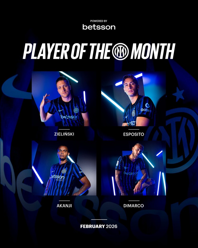 PG试玩-国米2月最佳球员候选：泽林斯基、埃斯波西托、阿坎吉、迪马尔科